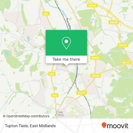 Tupton Taxis map