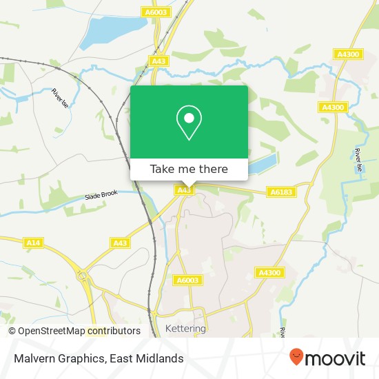 Malvern Graphics map