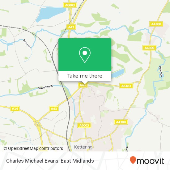 Charles Michael Evans map