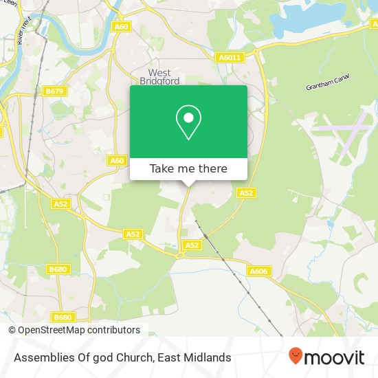 Assemblies Of god Church map