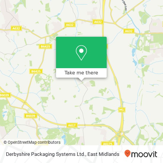 Derbyshire Packaging Systems Ltd. map