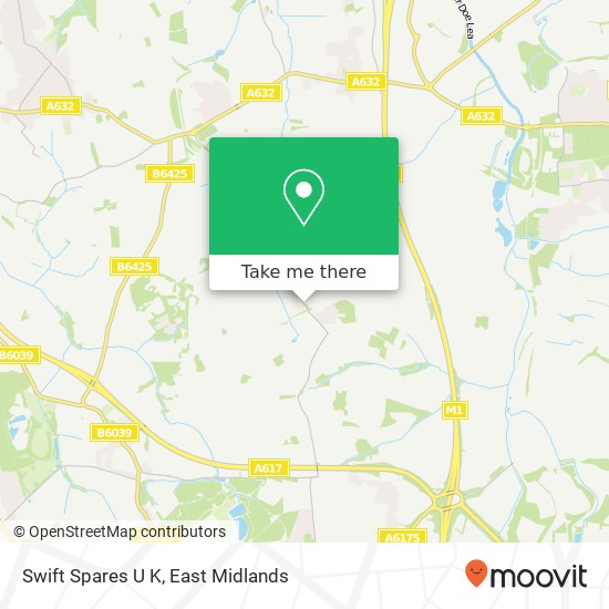 Swift Spares U K map