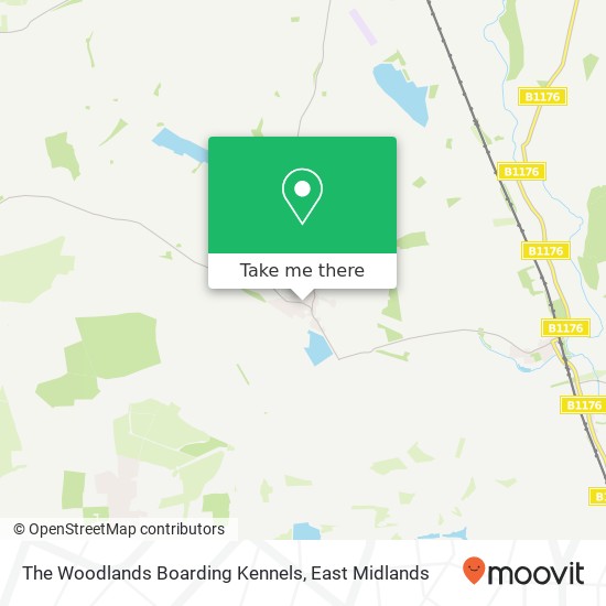 The Woodlands Boarding Kennels map