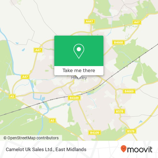 Camelot Uk Sales Ltd. map