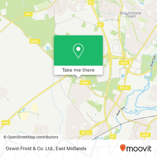 Oswin Frost & Co. Ltd. map