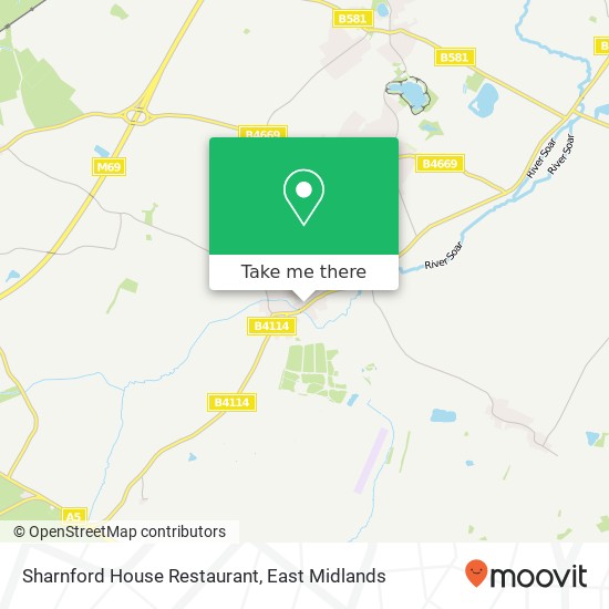 Sharnford House Restaurant map