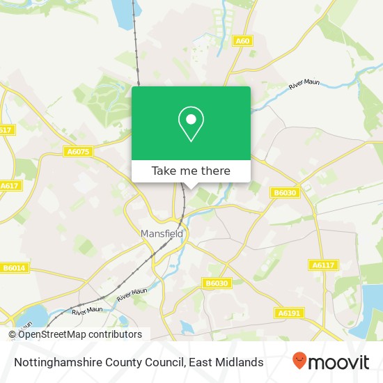 Nottinghamshire County Council map