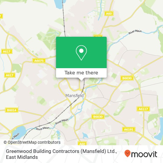 Greenwood Building Contractors (Mansfield) Ltd. map