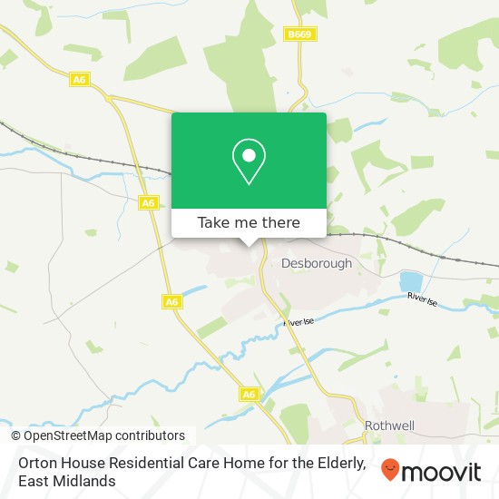 Orton House Residential Care Home for the Elderly map