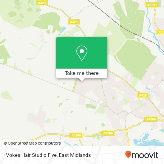 Vokes Hair Studio Five map