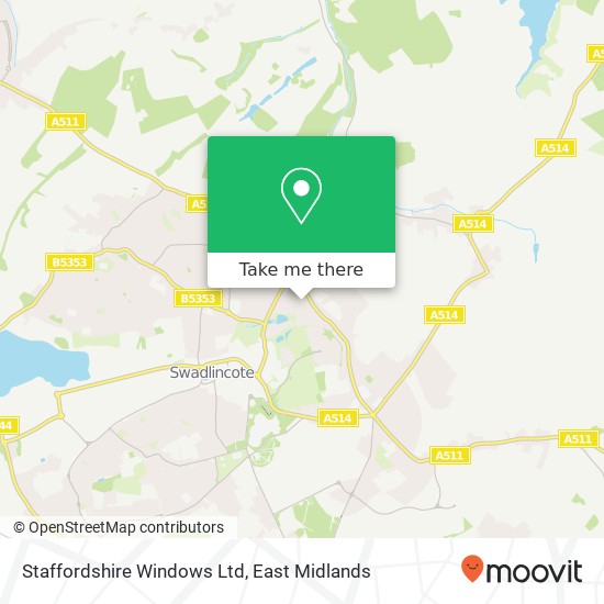 Staffordshire Windows Ltd map