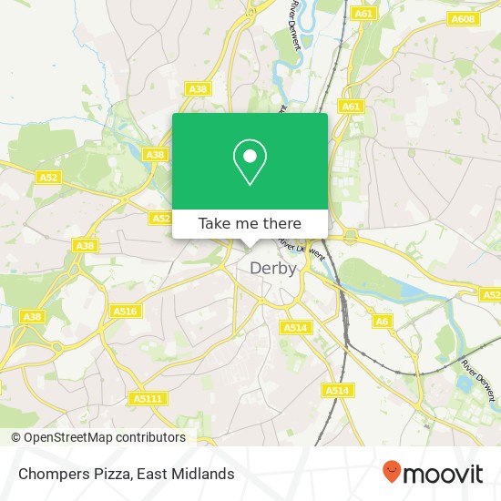 Chompers Pizza map