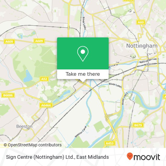 Sign Centre (Nottingham) Ltd. map