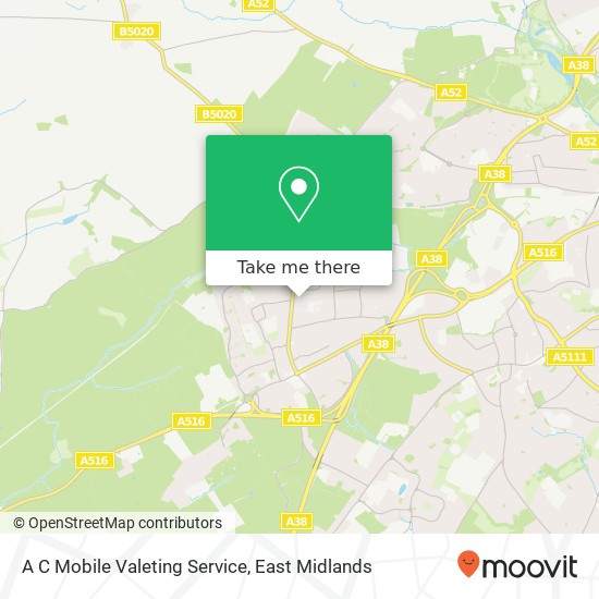 A C Mobile Valeting Service map