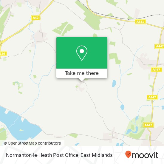 Normanton-le-Heath Post Office map