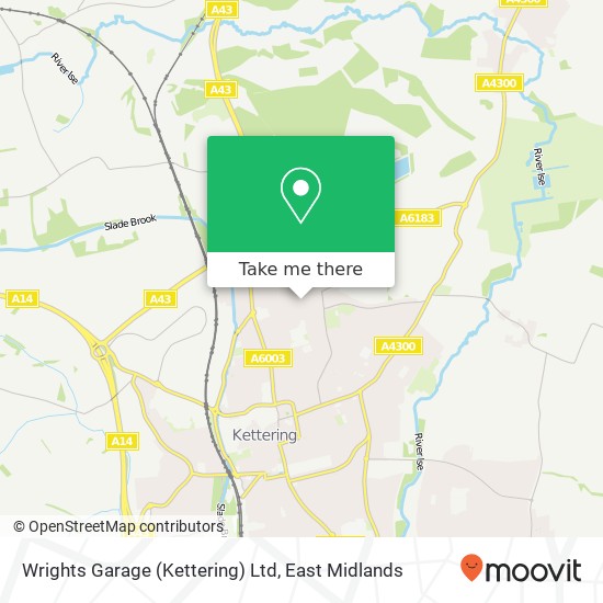 Wrights Garage (Kettering) Ltd map