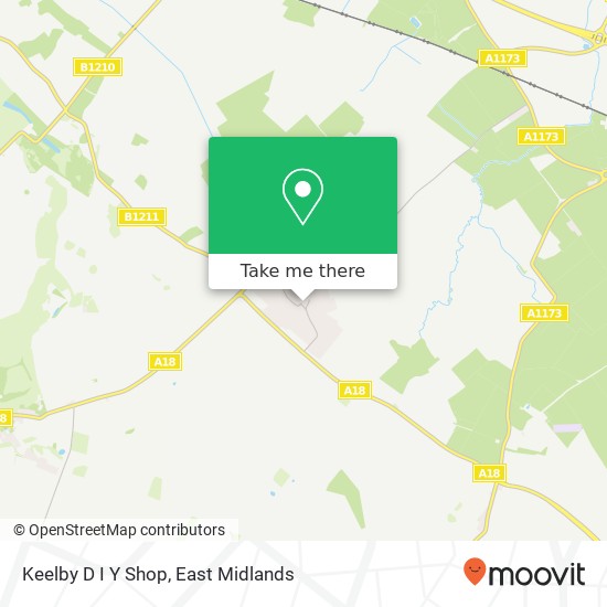Keelby D I Y Shop map