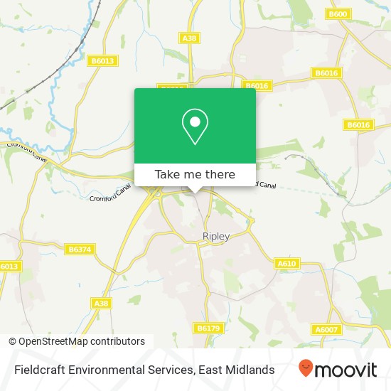 Fieldcraft Environmental Services map