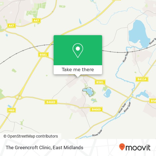 The Greencroft Clinic map