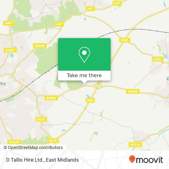 D Tallis Hire Ltd. map