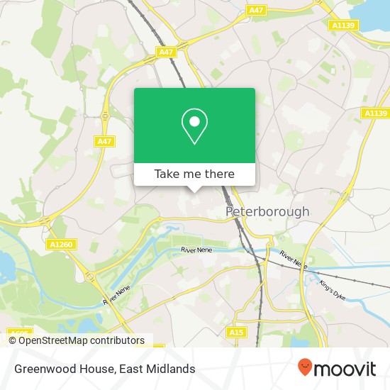 Greenwood House map