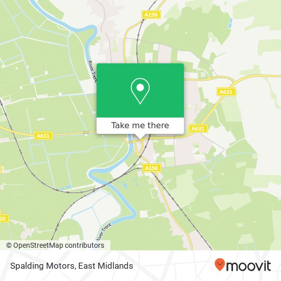 Spalding Motors map
