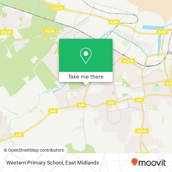 Western Primary School map