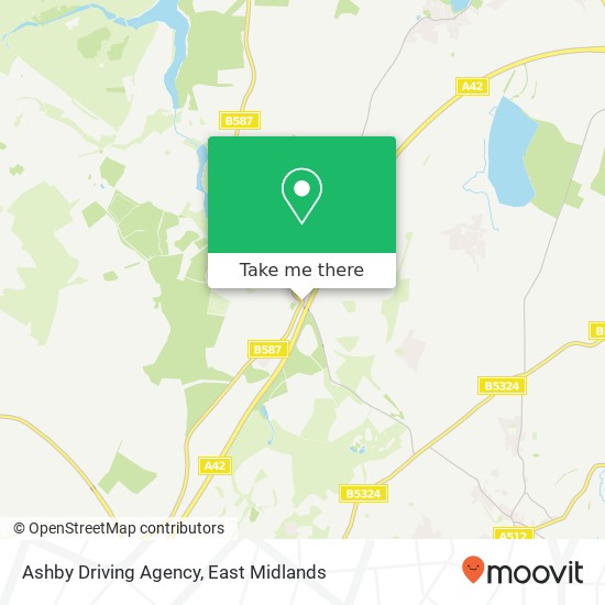 Ashby Driving Agency map