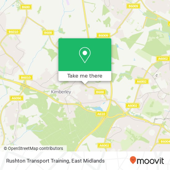 Rushton Transport Training map