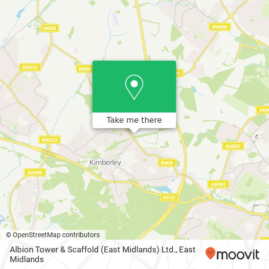 Albion Tower & Scaffold (East Midlands) Ltd. map
