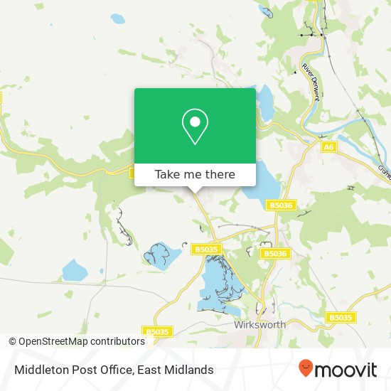 Middleton Post Office map