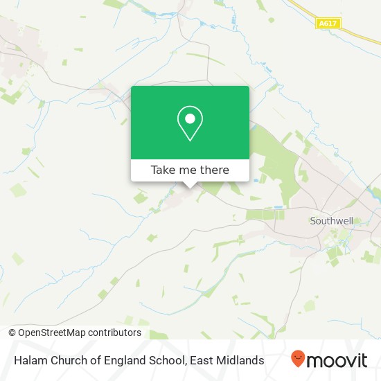 Halam Church of England School map
