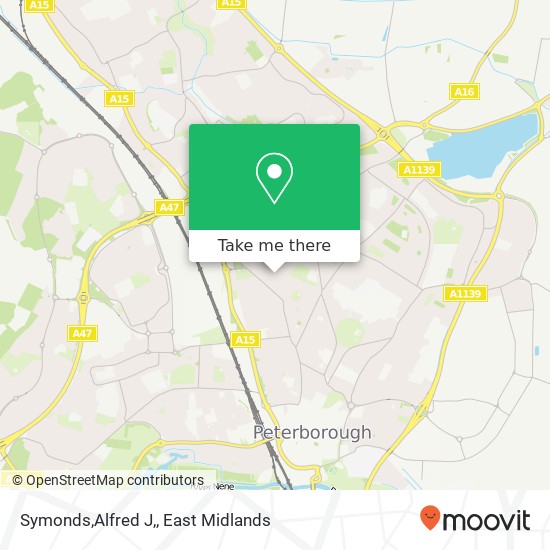 Symonds,Alfred J, map