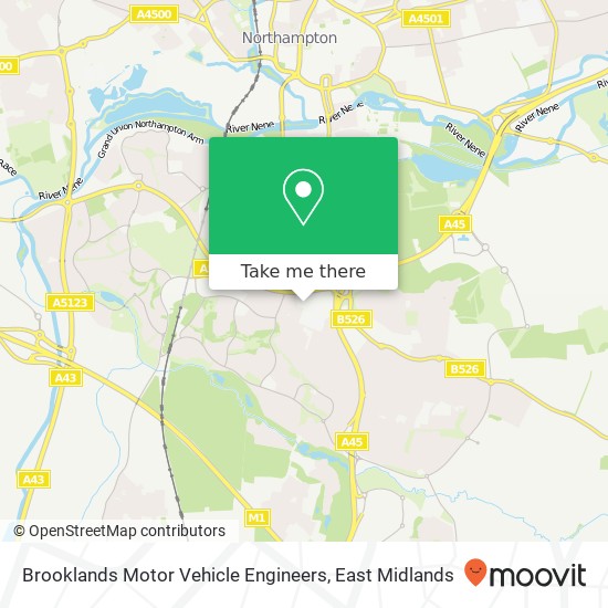 Brooklands Motor Vehicle Engineers map