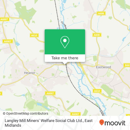 Langley Mill Miners' Welfare Social Club Ltd. map