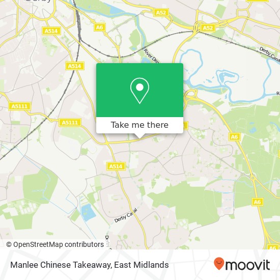 Manlee Chinese Takeaway map