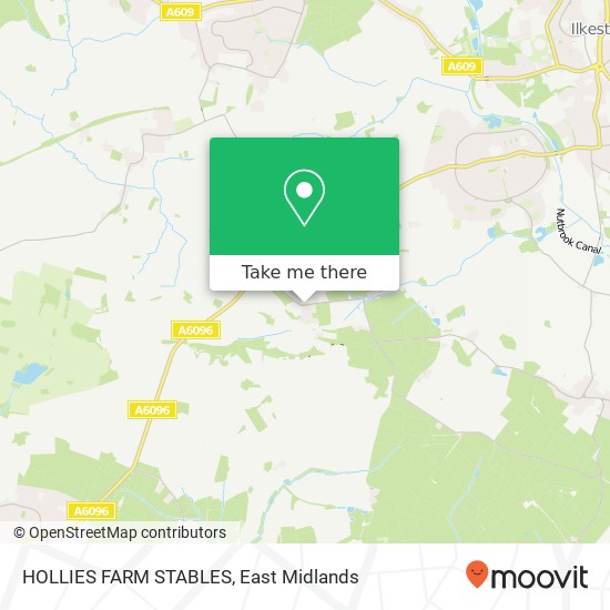 HOLLIES FARM STABLES map