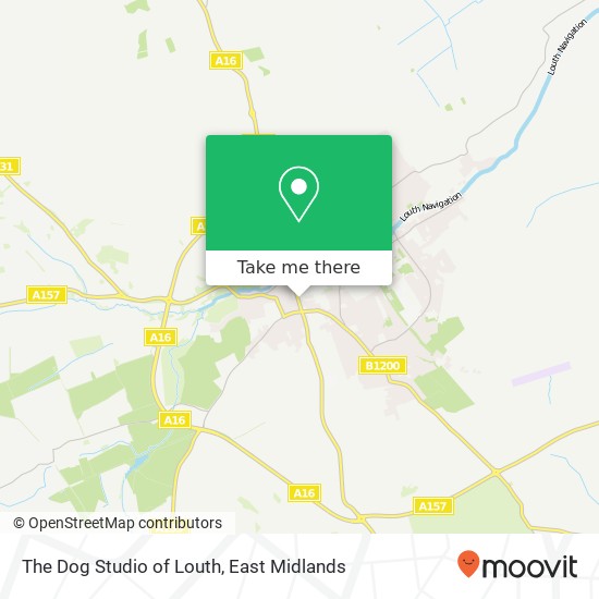 The Dog Studio of Louth map