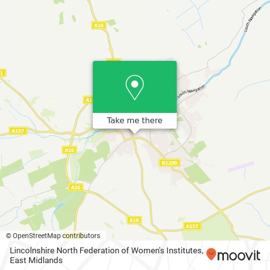 Lincolnshire North Federation of Women's Institutes map