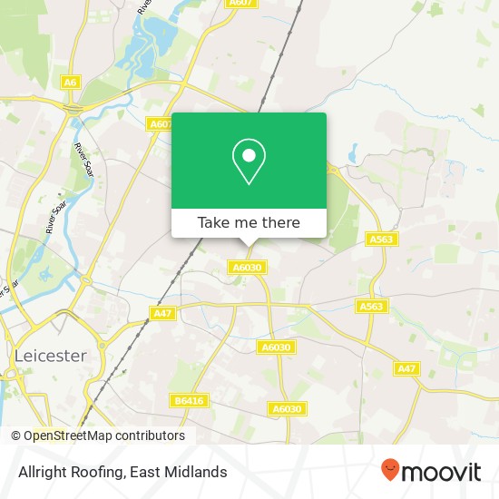 Allright Roofing map