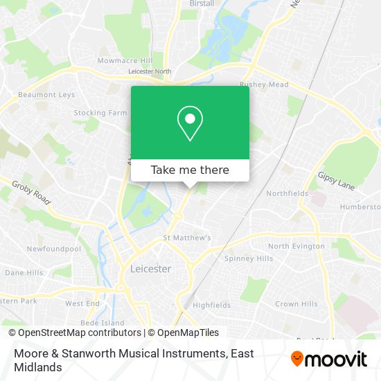 Moore & Stanworth Musical Instruments map