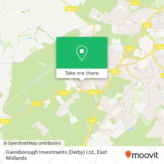 Gainsborough Investments (Derby) Ltd. map