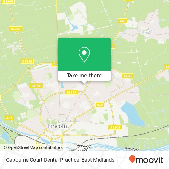 Cabourne Court Dental Practice map