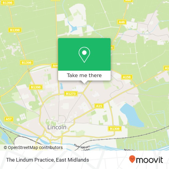 The Lindum Practice map