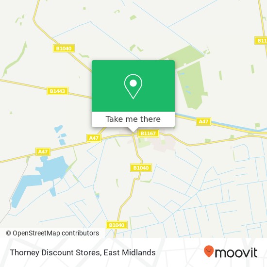 Thorney Discount Stores map