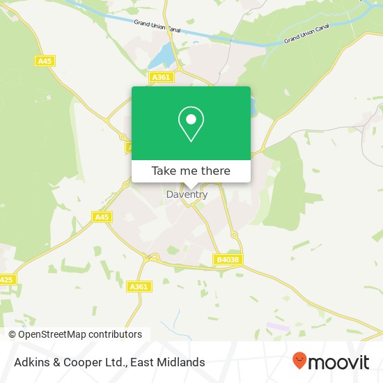 Adkins & Cooper Ltd. map