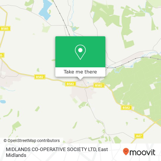 MIDLANDS CO-OPERATIVE SOCIETY LTD map