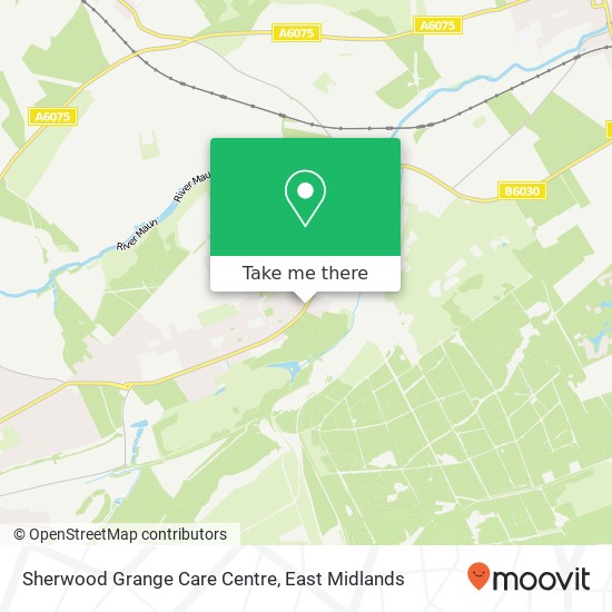 Sherwood Grange Care Centre map