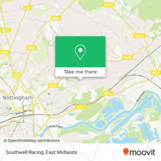 Southwell Racing map