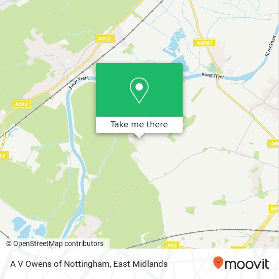 A V Owens of Nottingham map